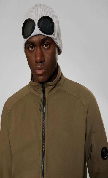 

two glasses cp company beanies autumn winter warm ski hats knitted thick skull caps cp hat goggles beanies9966803