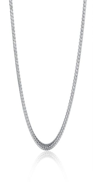 

round chain fashion jewelry 100% stainless steel necklace for men/women 3 mm 18/20/22/24/28 inches fit 1501821, Silver