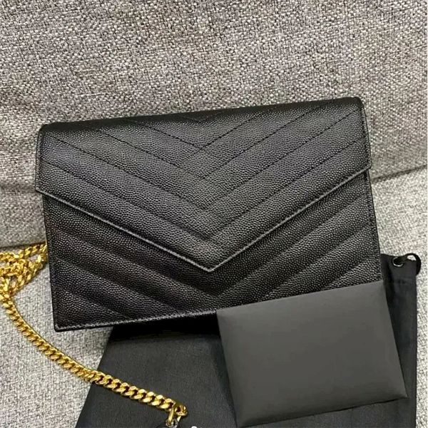

designer handbags women fashion crossbody purse matelasse grain embossed leather shoulder bags envelope glod chain silver hardware luxurys c