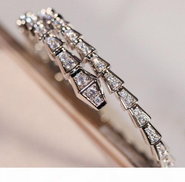 

2020 luxurious quality shape bracelet with sparkly diamond in platinum and rose gold plated women party jewelry gift ps34235535317, Golden;silver