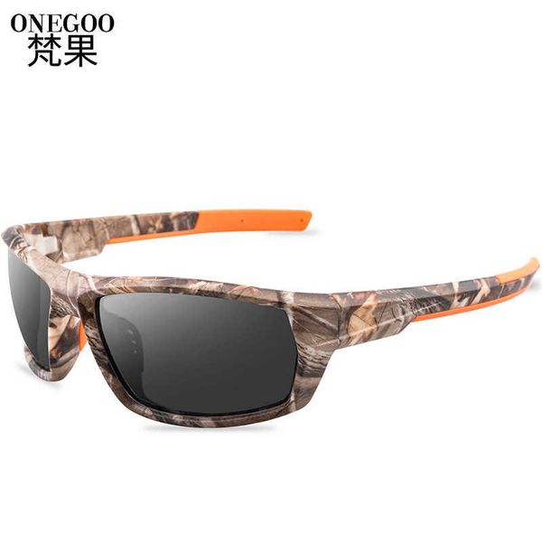 

2021 new sunglasses riding polarizer color film sunglasses camouflage glasses straight, White;black