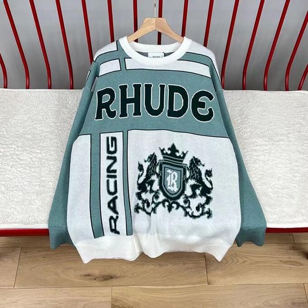 

men women casual sweater knitted sweatshirts blue orange red