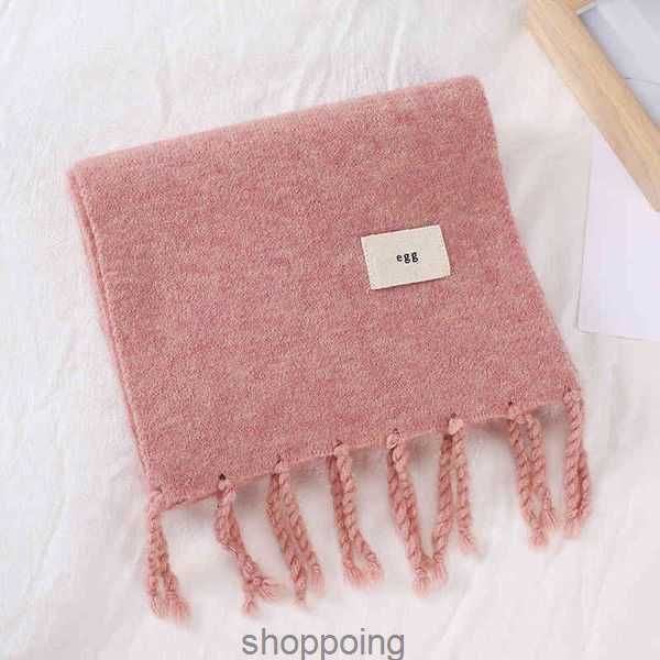 

egg korean dongdamen solid color knitted wool scarf korean autumn and winter versatile thickened warm tassel shawl 44qjwznx4, Blue;gray