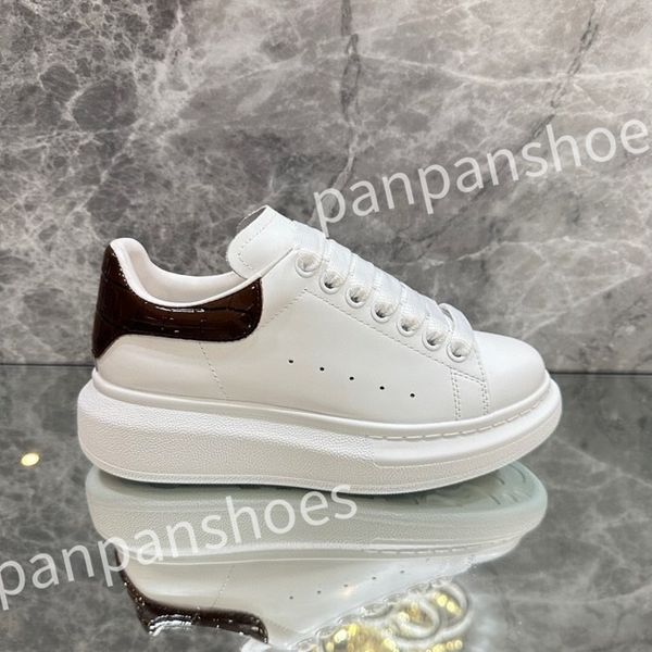 

2023 new designer sneakers casual shoes leather lace up men fashion platform white black mens womens espadrilles sports trainer