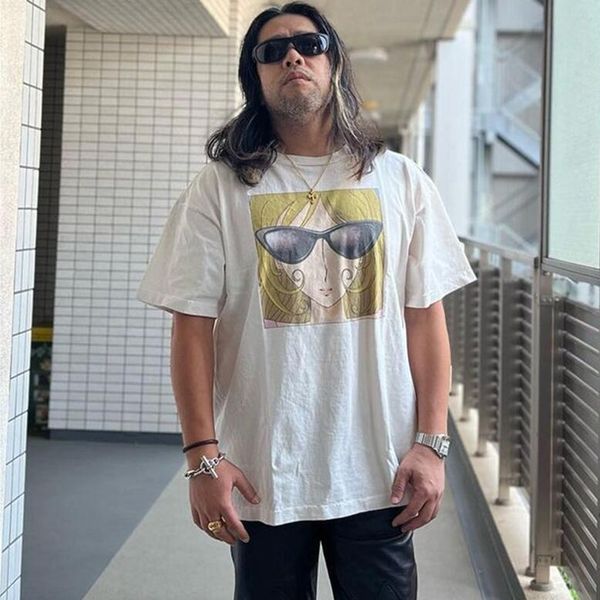 

cartoon tshirt summer cotton short sleeve high street loose fashion t-shirt, Black;brown