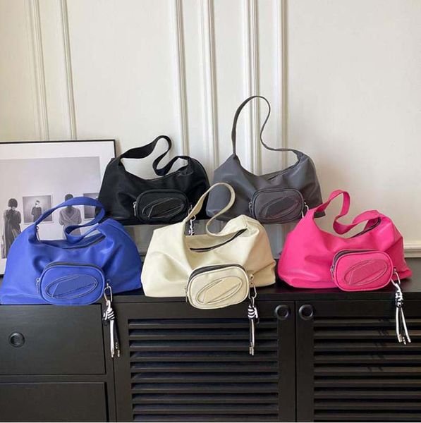 

2023 new nylon black high capacity tote bag one shoulder handbag one shoulder handbag messenger bag