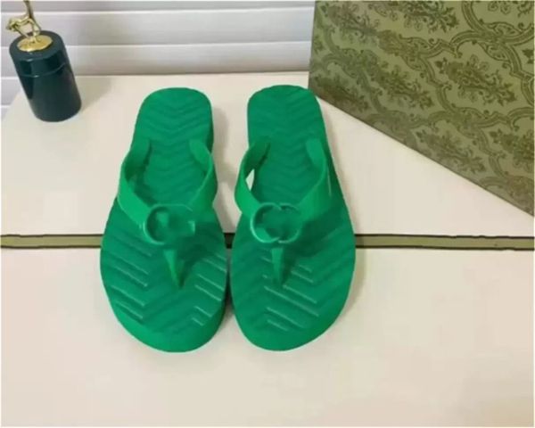 

2022 fashion leather women slipper flip flops thick soled sandal indoor waterproof non slip designer v-shaped solid color summer outdoor jnq, Black