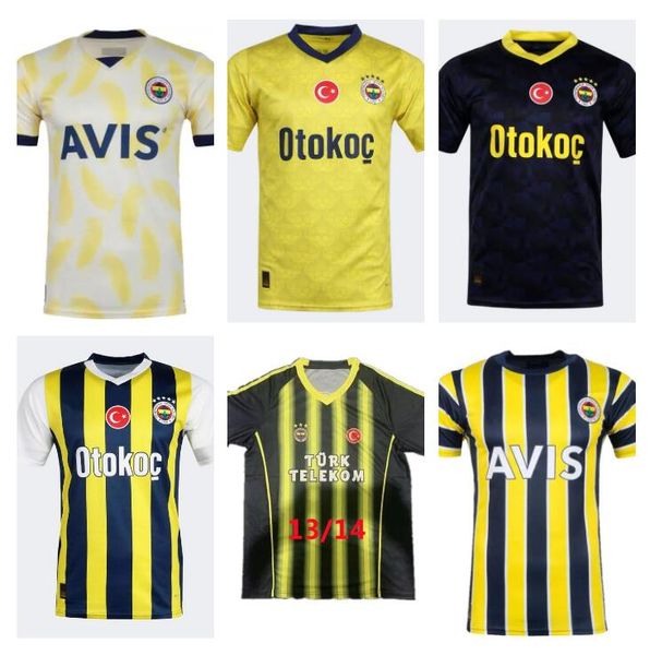 

22 23 24 fenerbahce dzeko retro soccer jerseys 2023 2024 camisetas de futbol home mesut ozan tufan perotti samatta camiseta football shirts, Black;yellow