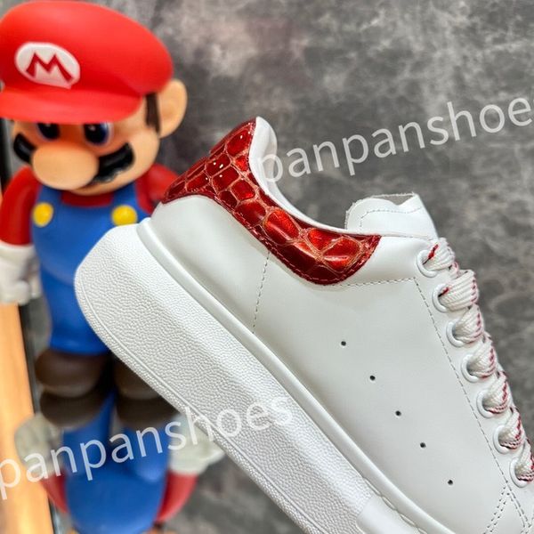 

2023 luxury designer sneakers casual shoes leather lace up men fashion platform white black mens womens espadrilles sports trainer