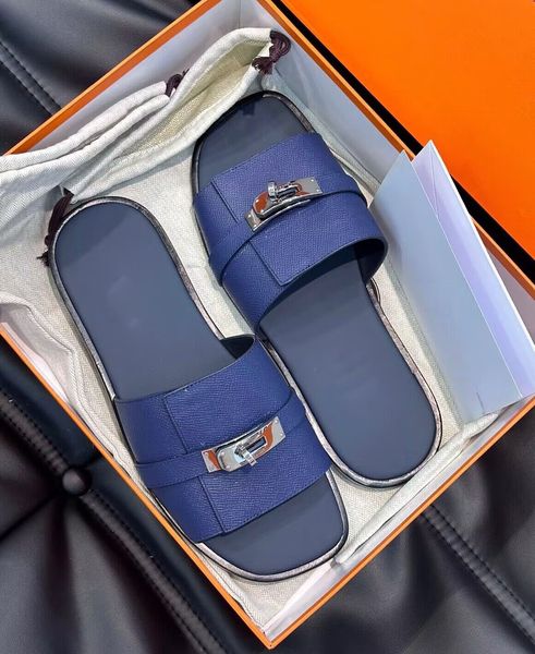 

everyday wear gabriel sandals shoes men palladium-plated kelly buckle slippers slip on beach slide flats boy's flip flops sandalias eu3, Black