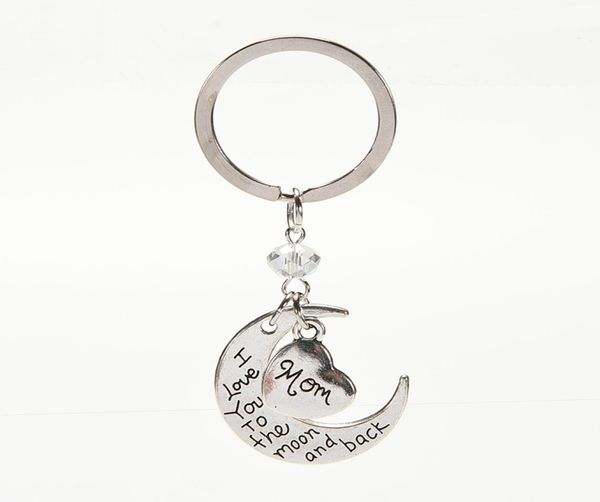 

1keychain to mom keychain heart keyring for women new metal keychain for mom heart keychain4041983, Silver