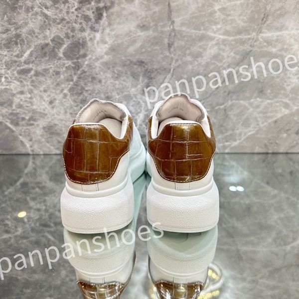 

2023 new luxurys designer sneakers casual shoe leather lace up men fashion platform white black mens womens espadrilles sports trainer
