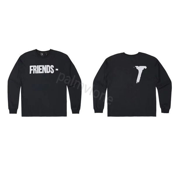

long mens designer hoodies men women jacket big v hoodie casual pullover big v sweat long sleeve sweatshirts for male asian size m-xxxl, Black
