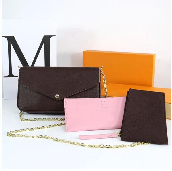 

luxury designer woman bag handbag women shoulder bags purse original box date code fashion wholesale with pattern flowers letters checkers g