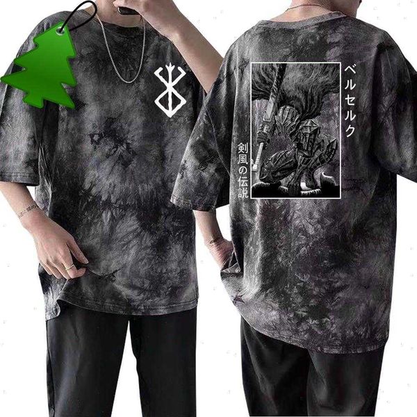 

berserk guts t shirt men t-shirt short sleeve japanese anime tees, White;black