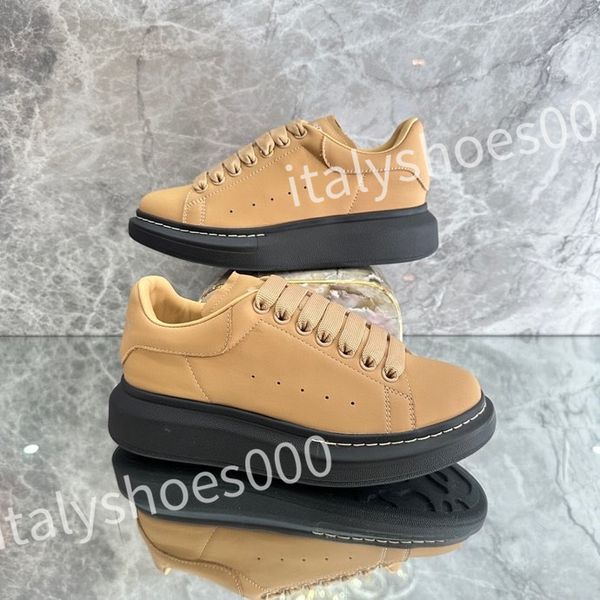 

genuine leather casual shoes platform sneakers brand design women autumn fashion sports ladies vulcanized men, Black