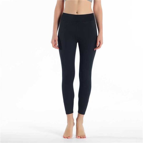 

naked material yoga pants high waist elastic running leggings quick dry fitness wear yoga outfits ladies brand casual tight, Black;white