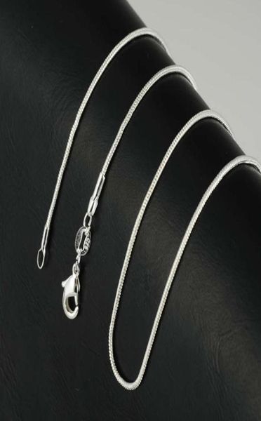 

2021 1mm 16-24 inches 925 sterling silver chain necklace fashion jewelry necklaces moq 100 pcs5391103