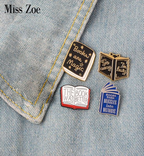 

read more books enamel pin reading magic book badge brooch lapel pin denim jeans shirt bag brooches pins cartoon jewelry gift for 8963963, Gray