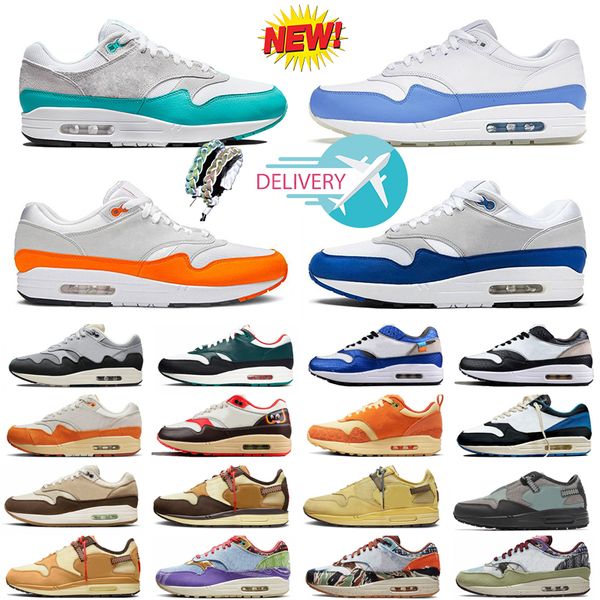 

1 running shoes men women 1 og trainers la ville lumiere concepts heavy 1s patta waves noise aqua monarch university blue nh treeline canvas