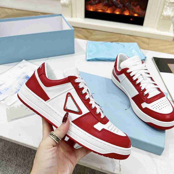 

designer double skate shoes prad fashion sneake luxury sports running shoes women trainers low sneakers p033