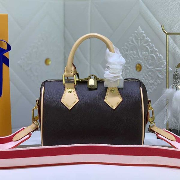 

boston bag m45957 speedy satchel bandouliere 20 mini travel luxury crossbody metal bags womencoated canvas m45948 weave padlock designer sho