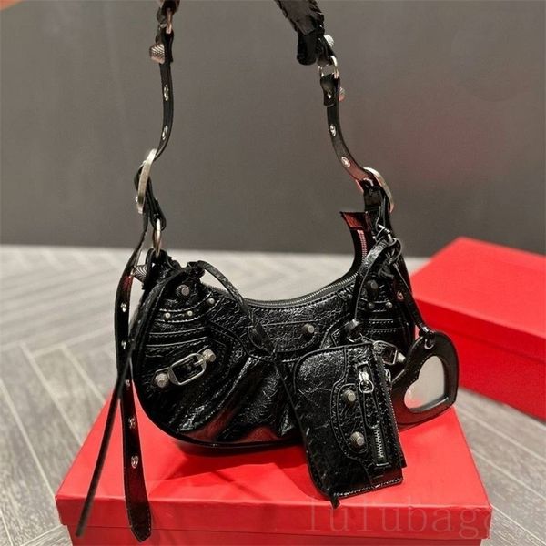 

le cagole designer bags women crossbody bag multicolor city leather sacoche classic pink black half moon street shopping luxury shoulder han