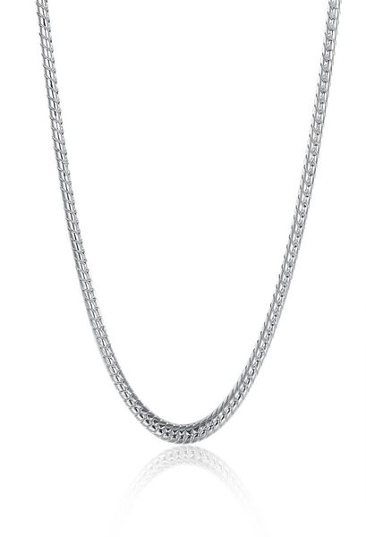 

round chain fashion jewelry 100% stainless steel necklace for men/women 3 mm 18/20/22/24/28 inches fit 5298817, Silver