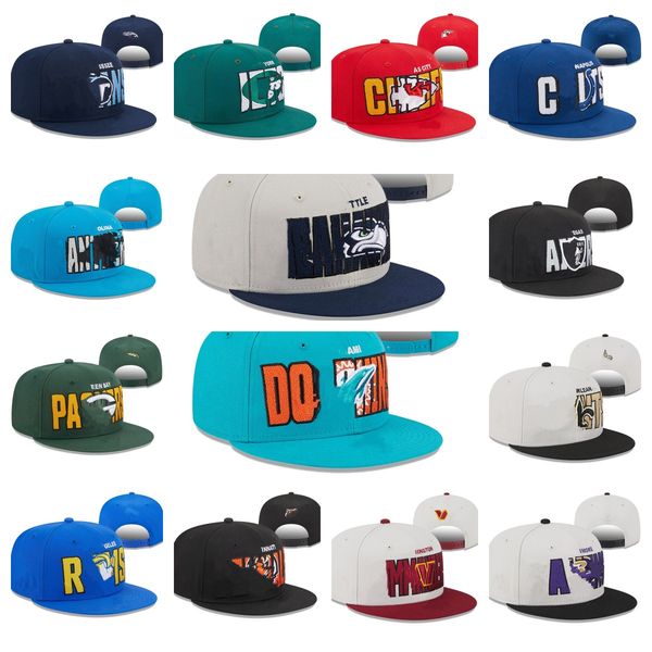 

2023 snapbacks hats fitted designer hat all team logo flat football basketball adjustable cap embroidery baseball mesh beanies hat outdoors, Black;white