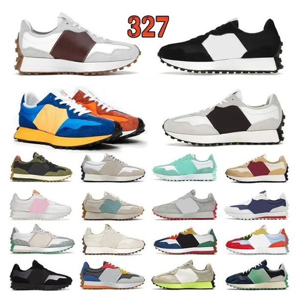 

new nb 327 running shoes women mens 327s designer sneakers white black paisley pack farmers market pack wheat vibrant orange castle rock fla, White;red