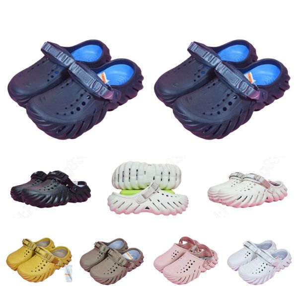 

sandals eva bobo echoclog crocclog crocodile shoes lightweight comfortable women men summer slides designers sandalias slippers a07, Black