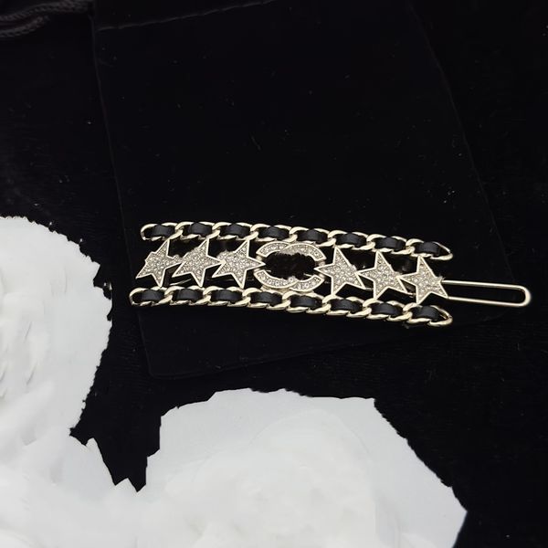 

luxury hairpin designer hair accessories channel headwear women brand simple design headband leisure hairclips fashion hair clips elegant kx