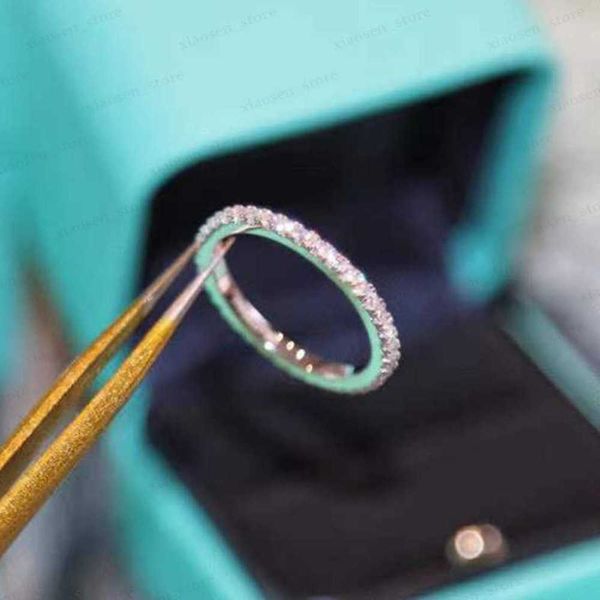

band rings designers ring fashion classic eight diamond sterling silver women's jewelry versatile jewelrys wedding gift tidal flow desi