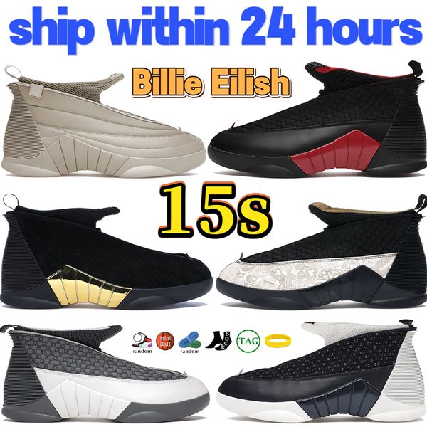 

designer jumpman 15 basketball shoes 15s men sneakers billie eilish bred cdp doernbecher laser og flint obsidian psny black suede stealth wh