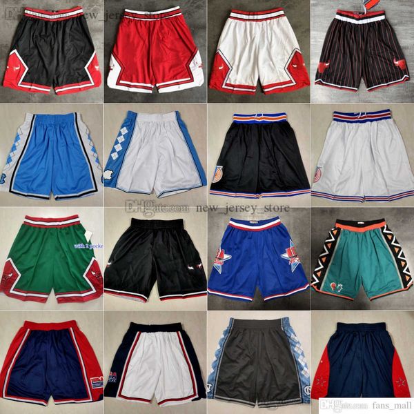

classic retro mesh basketball shorts stitched movie breathable gym training beach pants 1996 all-star sweatpants pant short north carolina c, Black