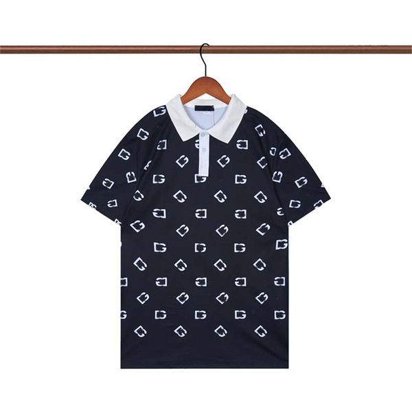 

2# summer polos fashion embroidery mens polo shirts highly quality t shirt men women high street casual tee size m-3xl #91, White;black
