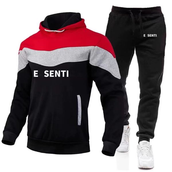 

23 mens tracksuits designer sweatshirt suit mens set pure cotton fashion hoodie trousers sweatshirt sportswear letter printing lovers same c, Gray