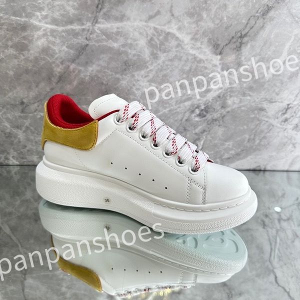 

2023 new luxurys designer sneaker shoe women casual shoes mens leather white platforms with black outdoor sneakers size 35-46
