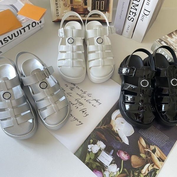 

retro woven women roman sandals luxury brand thick sole elevated hollow out shoes ladies beach shoes designer street casual sandals home out, Black