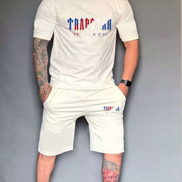 

t-shirt men suit beach shorts sets streetwear tracksuit men's sportswear anti-pilling 2023 crew neck anti-pilling breathable suit a t-s, White;black