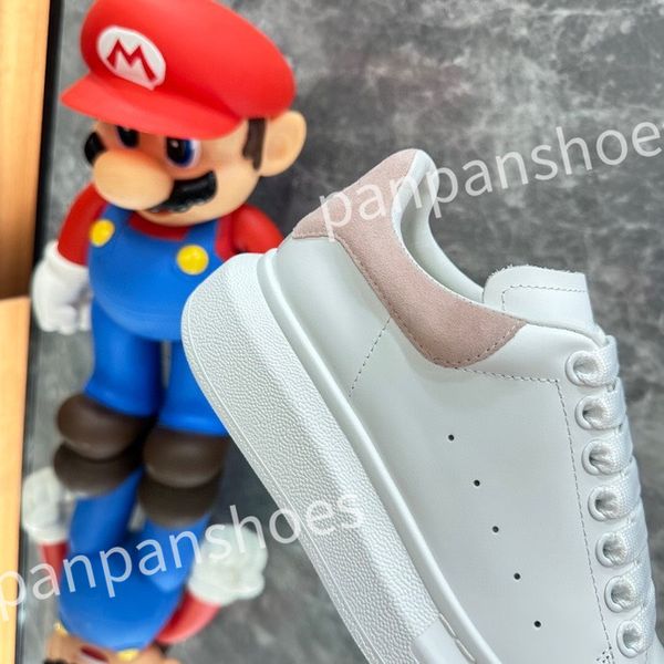 

2023 luxury designer sneaker shoes women casual shoes mens leather white platforms with black outdoor sneakers size 35-46