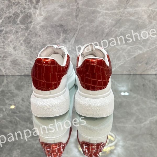 

2023 new luxury designer sneakers casual shoes leather lace up men fashion platform white black mens womens espadrilles sports trainer