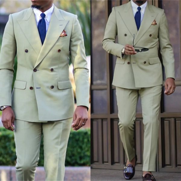 

plus size wedding tuxedos double breasted peaked lapel groom wear party prom men blazer suit jacket pants, Black;gray