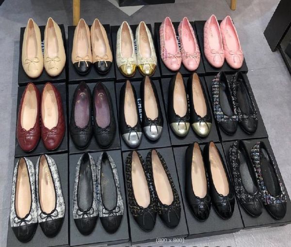

designer dress shoes spring and autumn 100% cowhide letter bow ballet dance shoes fashion women black flat boat shoe lady leather trample la