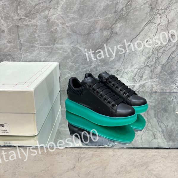 

luxury genuine leather casual shoes platform sneakers brand design women autumn fashion sports ladies vulcanized men, Black