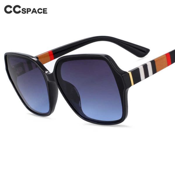 

54198 irregular polygon big size ladies sunglasses brand design vintage stripe men women shades uv400, White;black