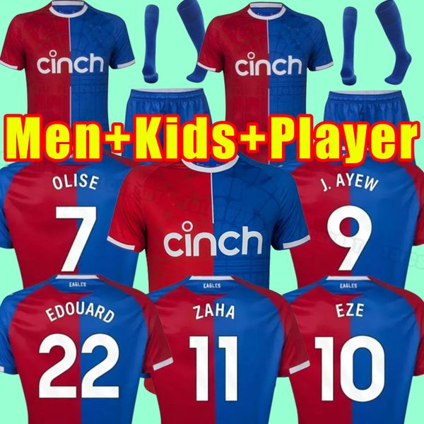 

2023 2024 crystal olise soccer jerseys 23 24 palace zaha eze j.ayew maillots de foot benteke milivojevic mateta andersen gallagher football, Black;yellow