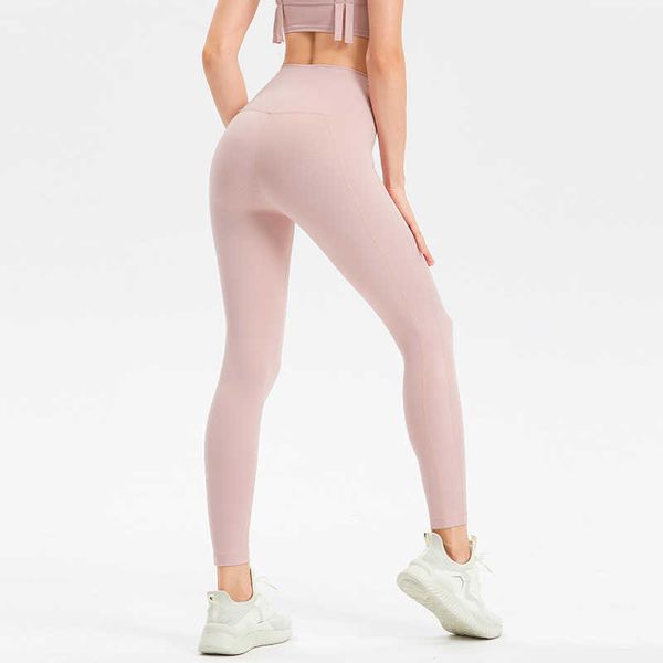 

high waist lulu tight hip lift yoga suit pants women's nude running fitness pants high waist peach sports pantsajwl, Black;white