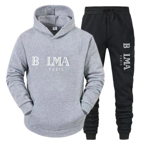 

30% off 23 mens tracksuits designer sweatshirt suit mens set pure cotton fashion hoodie trousers sweatshirt sportswear the same clothing for, Gray