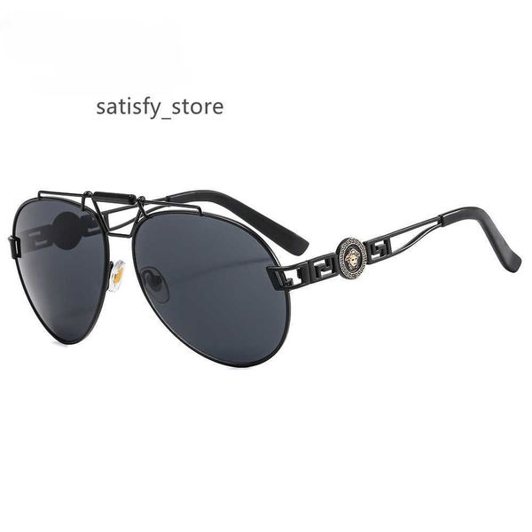 

designer sunglasses men's aviator glasses personality double beam mirror driving sunglasses european and american fashion sunglasses, White;black